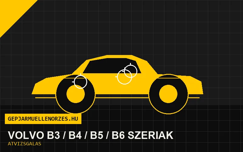 Volvo B3 / B4 / B5 / B6 szériák vásárlás előtti autó átvizsgálás a helyszínen