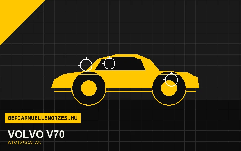 Volvo V70 vásárlás előtti autó átvizsgálás a helyszínen