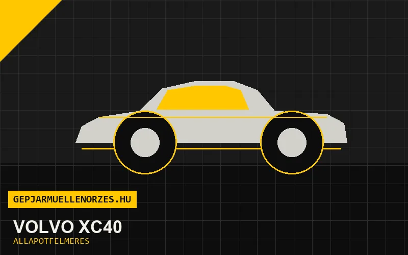 Volvo XC40 helyszíni állapotfelmérés és átvizsgálás