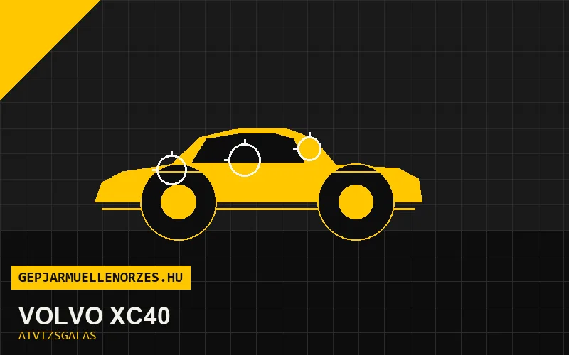 Volvo XC40 vásárlás előtti autó átvizsgálás a helyszínen